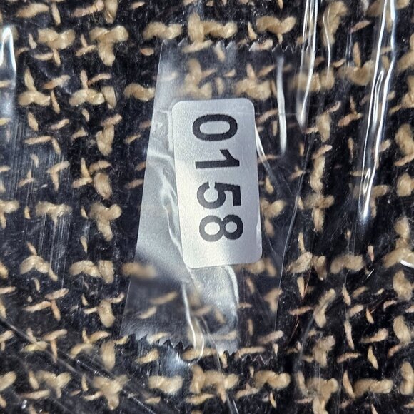 Tweed Fringed Mini Skirt In Black & Beige By Shein - Picture 14 of 14